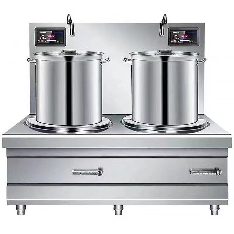 Planas de alta potencia estufa electromagnética comercial 15KW agua hirviendo, restaurante de carne, restaurante de hotel, estufa electromagnética, estufa de sopa baja, 8KW