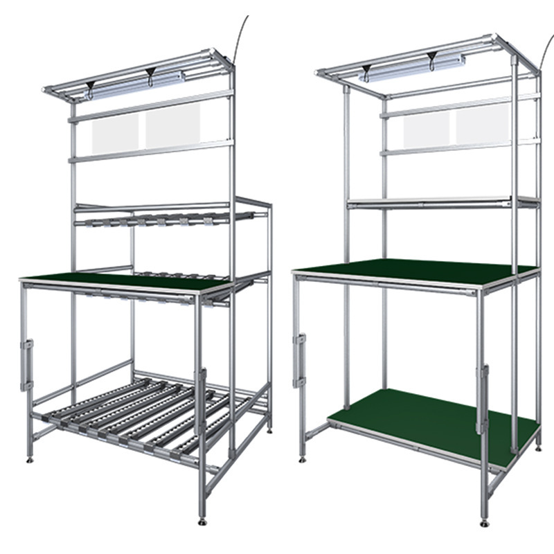 不锈钢精益管工作台宁波工作台线棒防静电工作台覆塑管工作台物料