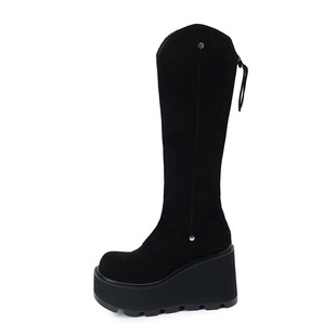 Platform Shoes Lolita Punk Diablo Cosplay Lolita Shoes Boots Boots Rear Zip