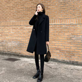 双面羊绒大衣女2026新款高端小个子修身收腰羊毛大衣呢外套女批发