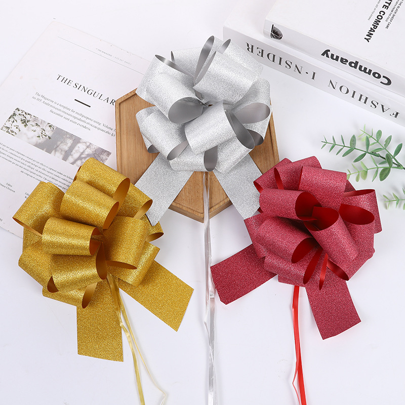 Venta caliente transfronteriza 50 Glitter bola recubierta flor Navidad regalo decoración cinta cristal cebolla esférica guirnalda