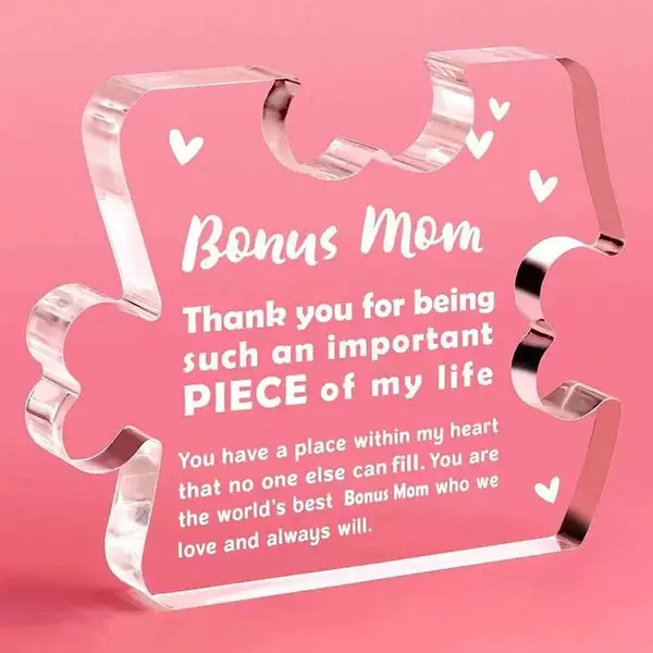 Cross-border acrylic custom puzzle stand custom Mother's Day gift ornament home office desktop decoration