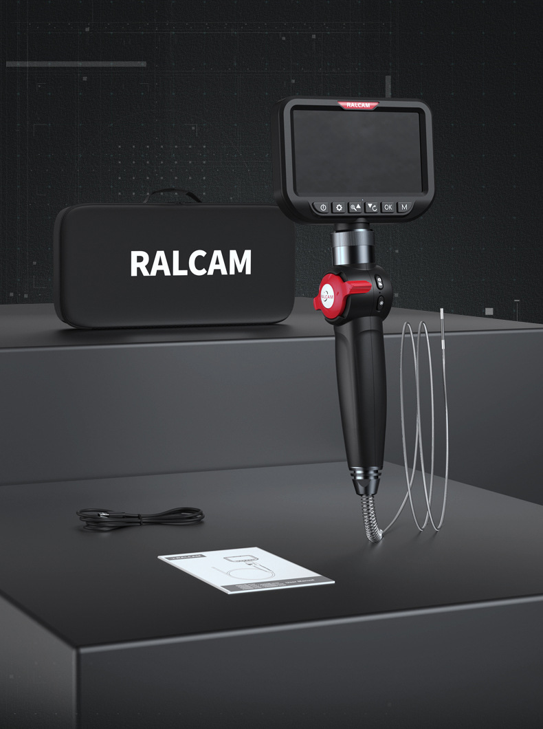 RALCAM Industrial Endoscope Ultra-thin 3mm Probe High-definition Inspection Endoscope for Detecting Burrs Cracks and Welds