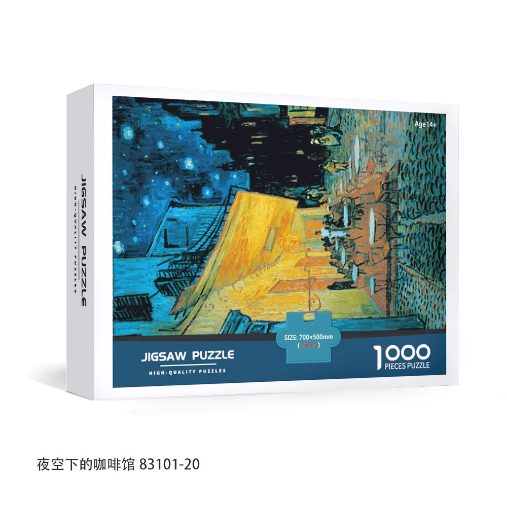 White card paper 1000 pieces 70*50CM adult puzzle manufacturer source challenge