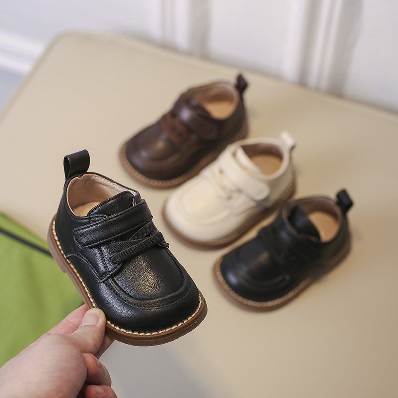 男の赤ちゃんの英倫風の小さい靴の子供の宝の学歩の靴の柔らかい底の子供の靴の単靴の子供の復古の靴|undefined