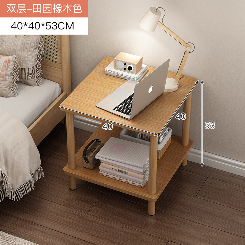Mesa lateral sofá gabinete lateral creativo pequeña mesa cuadrada dormitorio pequeño apartamento simple luz de lujo móvil mesita de noche mesa lateral mesa de té