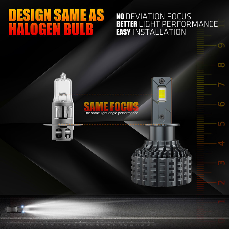 V20 alto faro de automóvil LED de alta potencia H3 mejora de la cuenta de lámpara