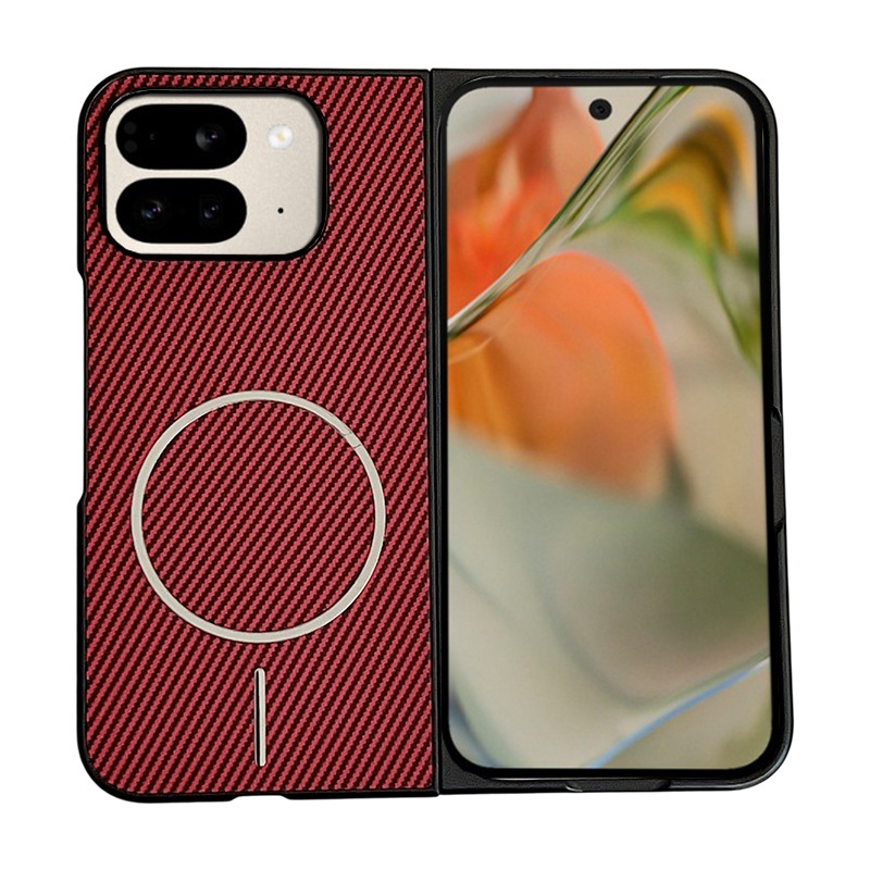 适用谷歌Pixel 10Pro Fold细圈纤维纹磁吸手机壳简约折叠屏防摔套|undefined