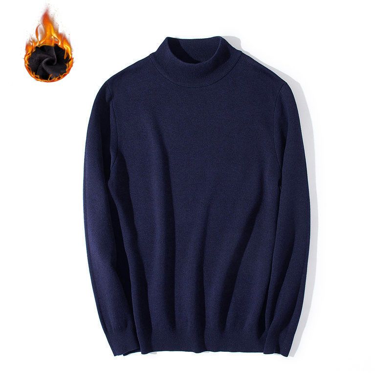 6017 Navy Blue Half-High Collar Fleece Lined - Size M (Recommended for 100-115 lbs)