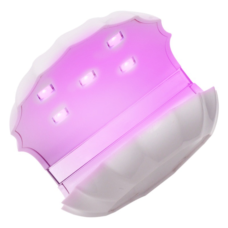 Nueva máquina de fototerapia de uñas Shell de uñas de secado rápido llevó la luz no negro mano pequeña portátil esmalte de uñas pegamento lámpara de hornear