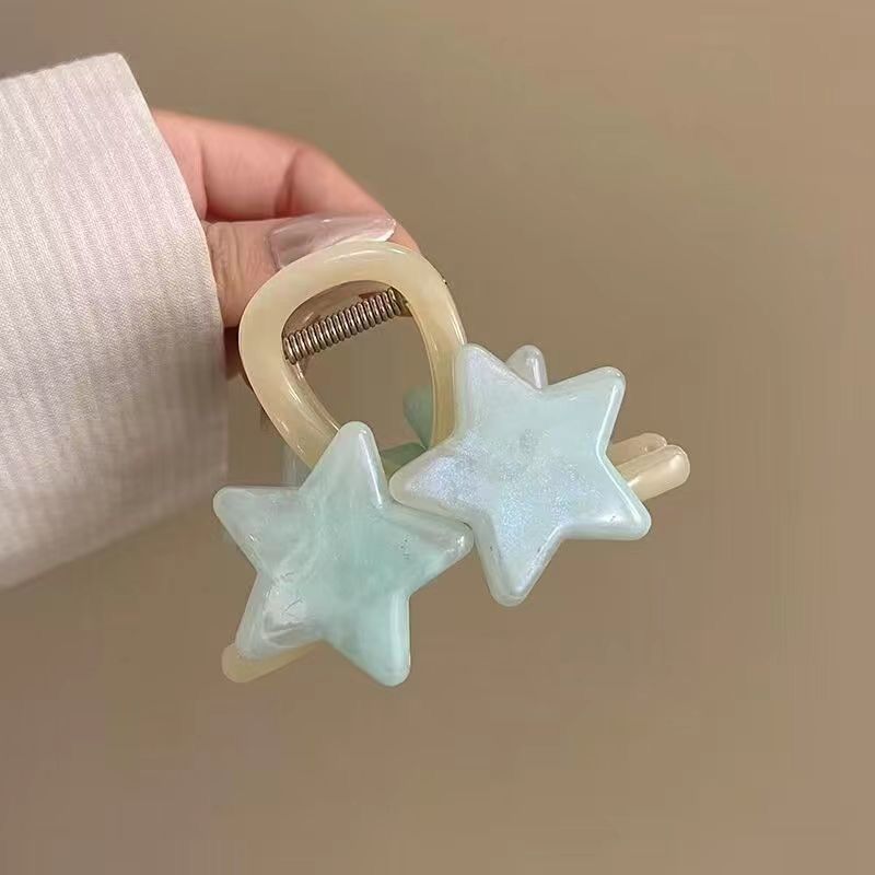 Acrílico grande, pinza de amor, pinza para el cabello, parte posterior de la cabeza femenina, pinza de tiburón, horquilla, pinza para el cabello, tocado, primavera y verano