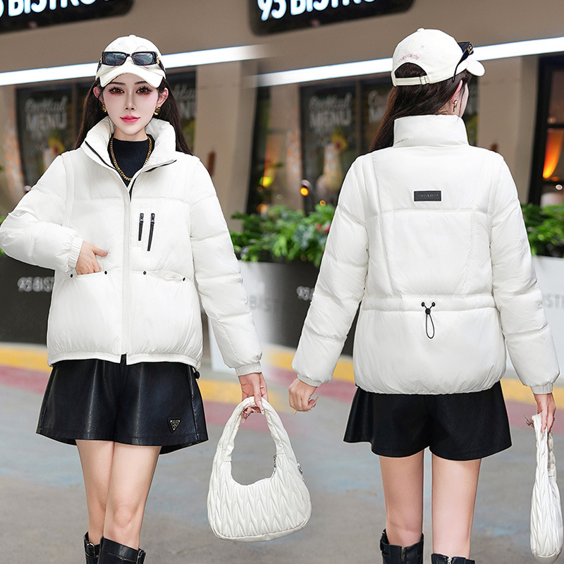 Cara brillante desmontable mangas plumón abrigo de algodón mujer corto nuevo estilo coreano ropa de pan de invierno chaqueta de algodón de estudiantes image 7