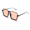 Fashionable trend sunglasses, square glasses solar-powered, 2022 collection, Korean style