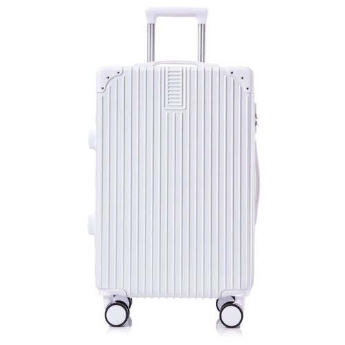 New stylish travel suitcase pull-along for female students and male, small lightweight suitcase 20-inch twin combination lock box
