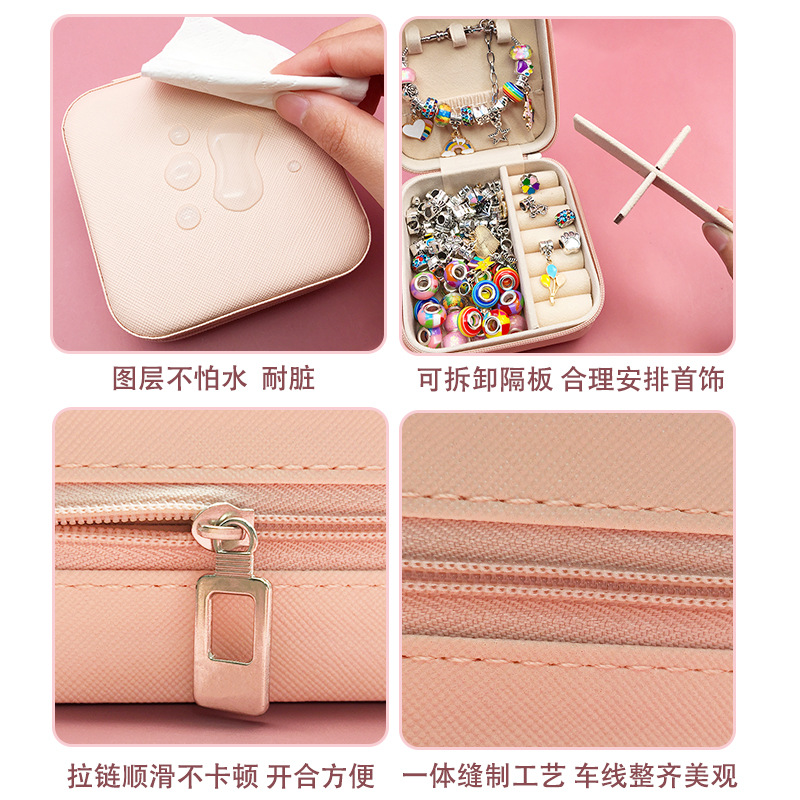 Pandora pulsera de hueso de serpiente pulsera caja de regalo 3 pulseras transfronterizas de los niños DIY pulsera agujero grande perlas traje