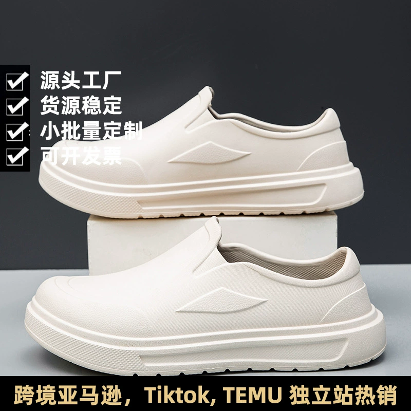 Новый стиль внешней торговли большой размер легкая водонепроницаемая маслостойкая обувь шеф-повара мужской внешний носить модный садовник Baotou садовая обувь рабочая обувь