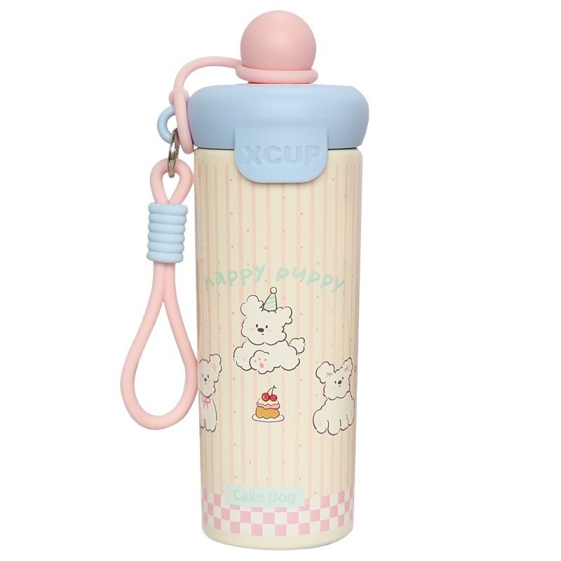 卸売 316 ステンレス鋼フローティングボール魔法瓶カップ大容量ポータブルスリングコーヒーカップ漫画クリエイティブギフトカップ|undefined