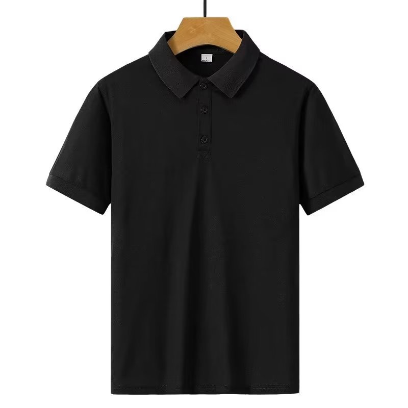 Camiseta de manga corta de solapa de 9 colores camisa de polo de los hombres de verano suelta más tamaño de color sólido herramientas de publicidad logotipo impreso ropa de trabajo