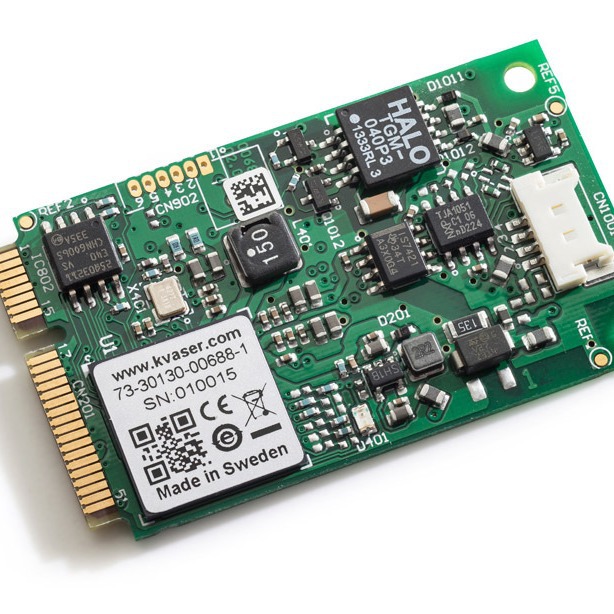 总线接口分析仪PCI接口 CAN卡Kvaser Mini PCI Express HS内置板