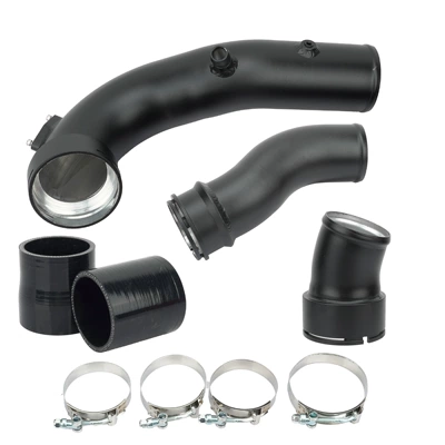 Car Intake Turbocharger Pipe Suitable for Bmw 2011 N55 535I F10 F07 640I 740Li (Sorma kollektoru (Giriş)) - black