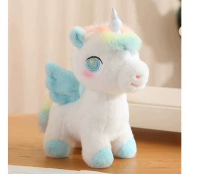 Oyuncaq yastıqlar Girly Unicorn Doll, Children's - blue-25cm