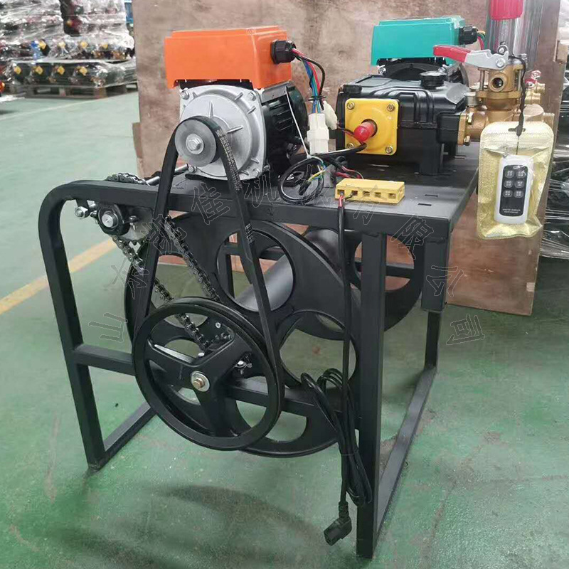 程遥控自动收卷管高压电动喷雾打药机 农用果树打药机量大批发