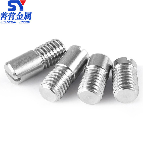 304 stainless steel GB878 slotted external thread cylindrical pin positioning pin M2M2.5M3M4M5M6M8M10
