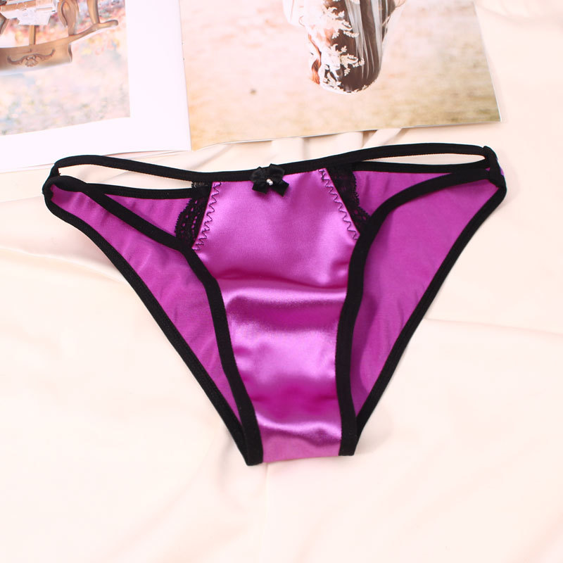 Solid Color Stereotype Seamless Low Waist Briefs Panties display picture 23