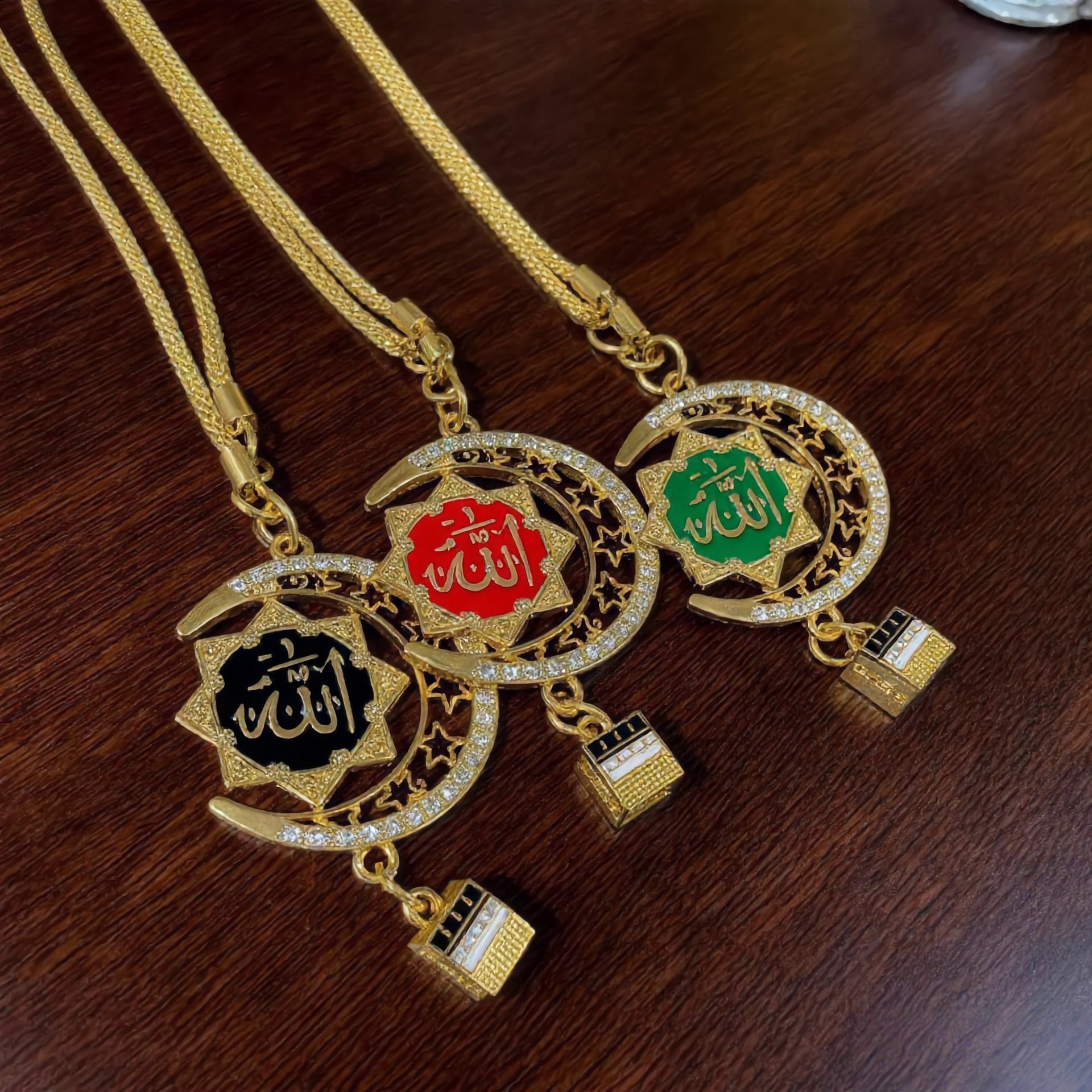 Popular overseas exotic style car accessories, alloy gold-plated, direct cross-border supply