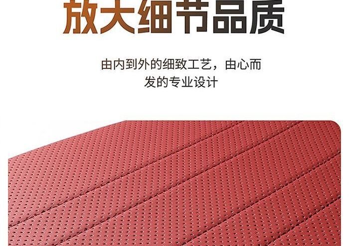 Summer rear seat luxury car seat cushion, breathable leather, ventilated, suitable for all seasons, three-piece set, single piece