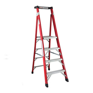 Multifunctional Engineering Household Platform Ladder Herringbone Folding Portable Tool Step Fiberglass Ladder Wholesale and Retail