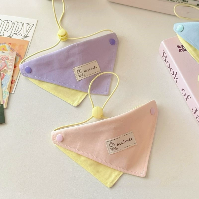 [96% ставка] треугольный шарф macaron для домашних животных, нагрудник для бишон, шарф для кошек Ragdoll, маленький шарф для кошек и собак