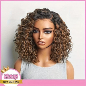 Venta caliente de Amazon antes de la peluca de encaje para mujer, rizado pequeño, corto, largo y rizado, explosión, tocado universal negro en stock