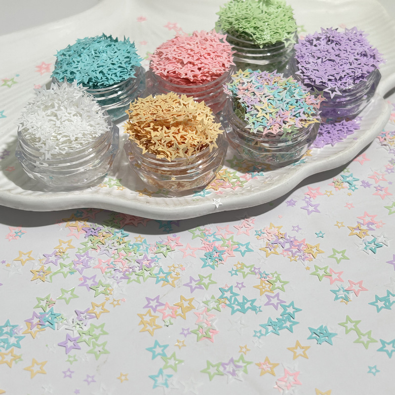 Macaron Cut Out Five-Pointed Star Size Star Mixed Sequin Nail Art Jewelry Handicrafts Toys Accessories Accessories Macaron Cut Out Five-Pointed Star Size Star Mixed Sequin Nail Art Jewelry Handicrafts Toys Accessories Accessories
