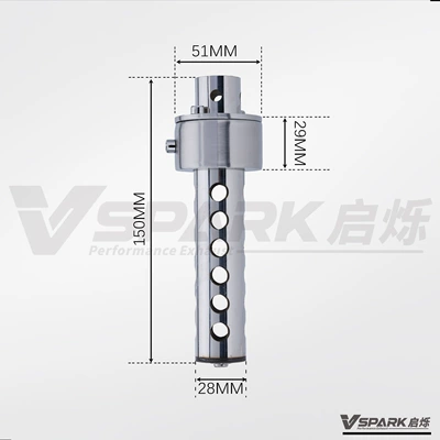 Motorcycle Accessories Modified Exhaust Motorcycle exhaust pipe - model-26-51mm-rotating-silencer-adjustable-tail-outlet-model