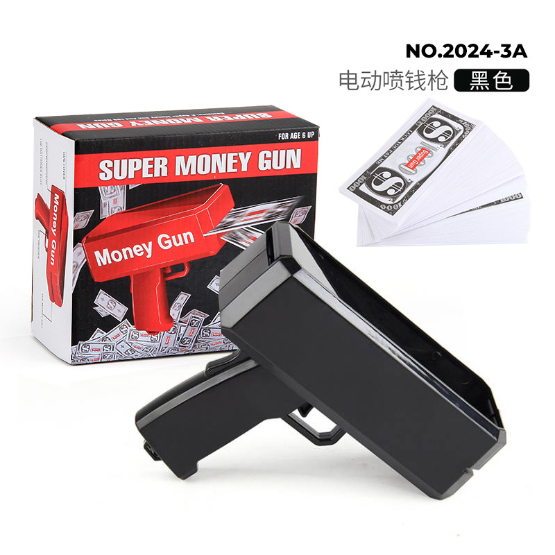 Nuevo y peculiar 60 pistolas de inyección de dinero eléctricas, pistolas de dinero, pistolas de inyección de dinero en dólares estadounidenses, pistolas de inyección de dinero, juguetes de pistola de escupir dinero
