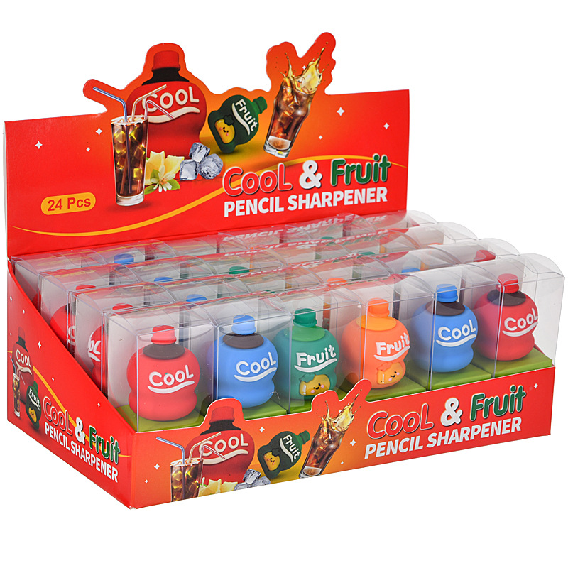 Bebida Coca-Cola creativa encantadora dibujos animados estudiantes lápiz afilador lápiz cortador de papelería premios al por mayor