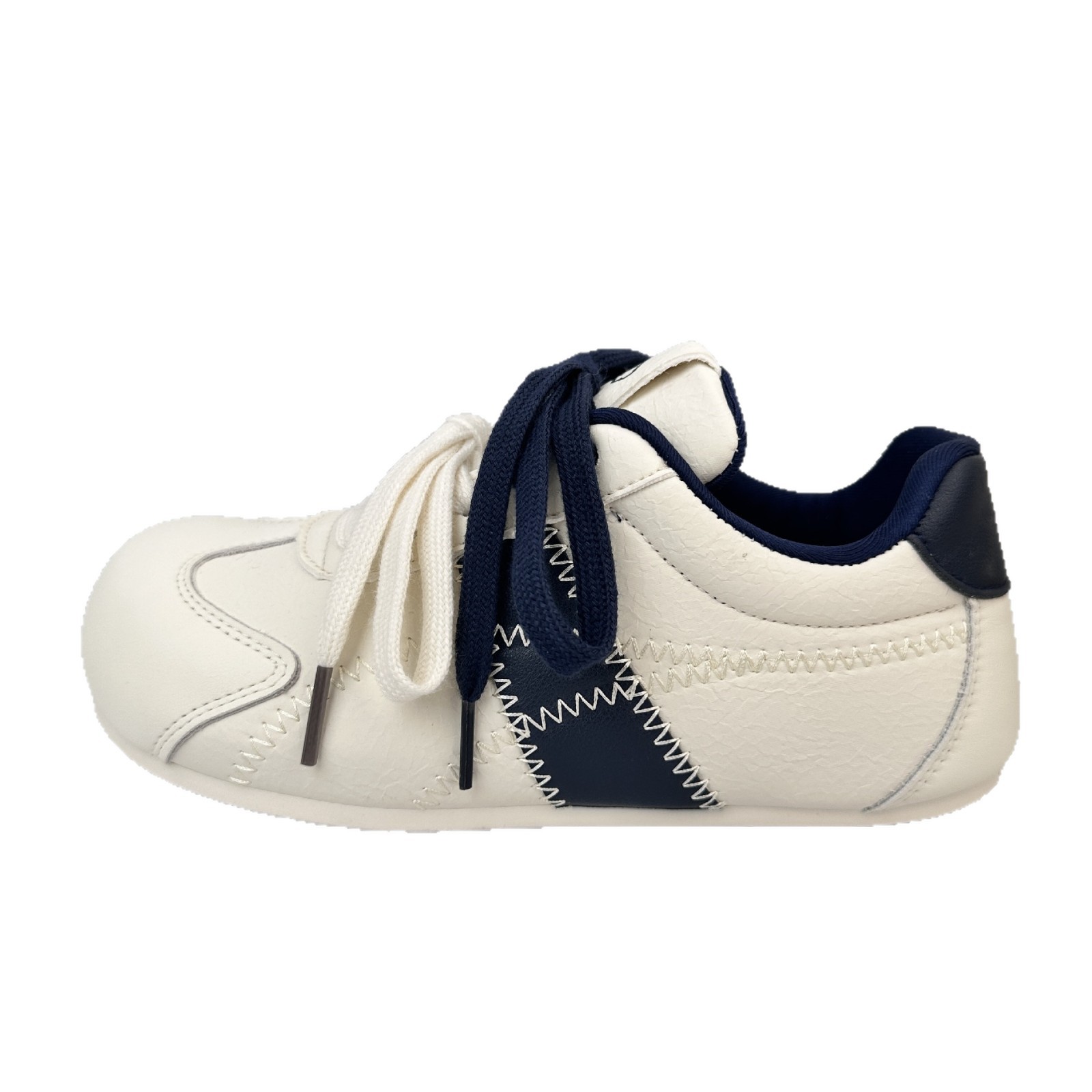 YUANBO retro zapatos de entrenamiento alemán para niños y niñas 2025 nuevos zapatos blancos de suela gruesa para estudiantes zapatos deportivos casuales