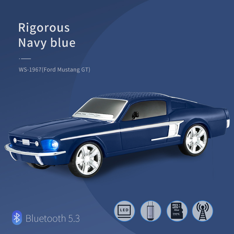 Comercio exterior transfronterizo WS - 1967 Ford Mustang GT altavoces Bluetooth multifuncional modelo de automóvil retro regalos de sonido