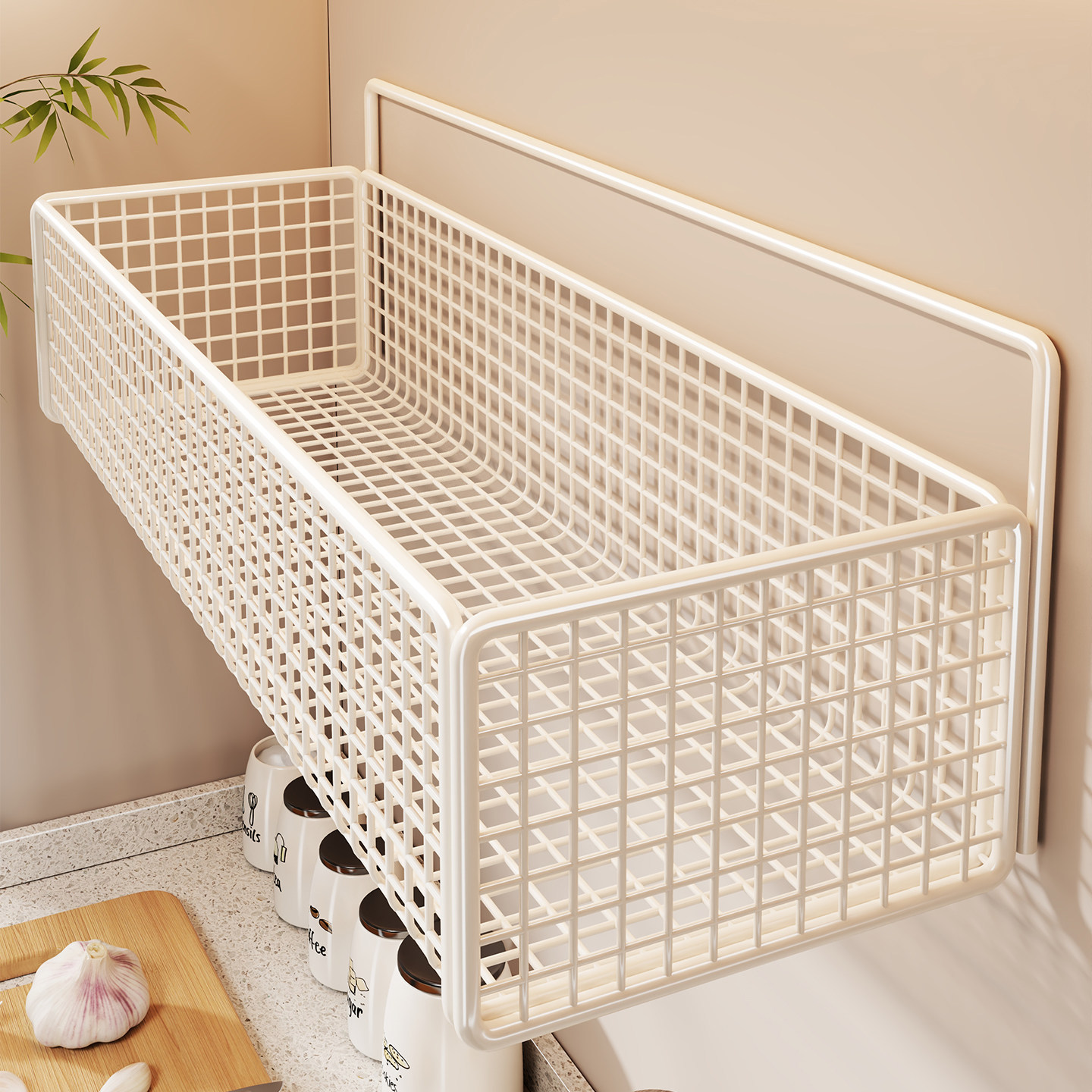 Especiero de Pared para Cocina Sin Perforación, Multifuncional