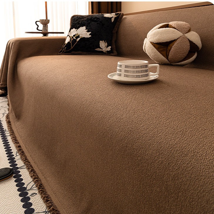 Creamwind Teddy toallas de sofá 2024 nueva manta de cubierta completa cuatro temporadas universal cubierta de sofá cojín de tela de cubierta