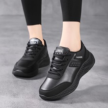 T 24405 Flat Heel Round Toe Casual Sport Shoes Ƥ�������˶�