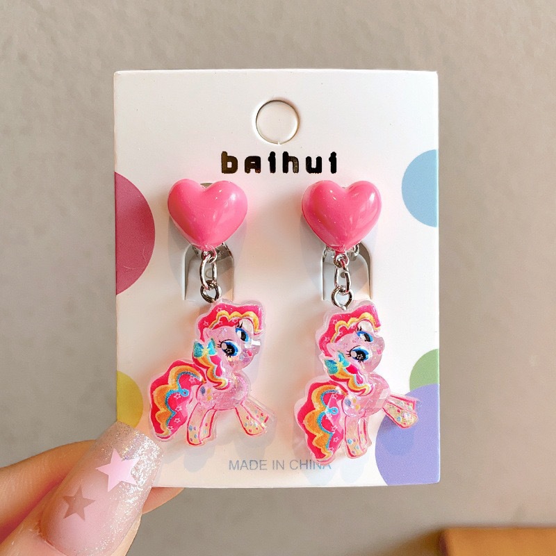 Niños de dibujos animados pony lindos pinzas de cabello niñas paoli pinzas de cabello niñas pinzas de cabello rotas para estudiantes set de pinzas de cabello BB