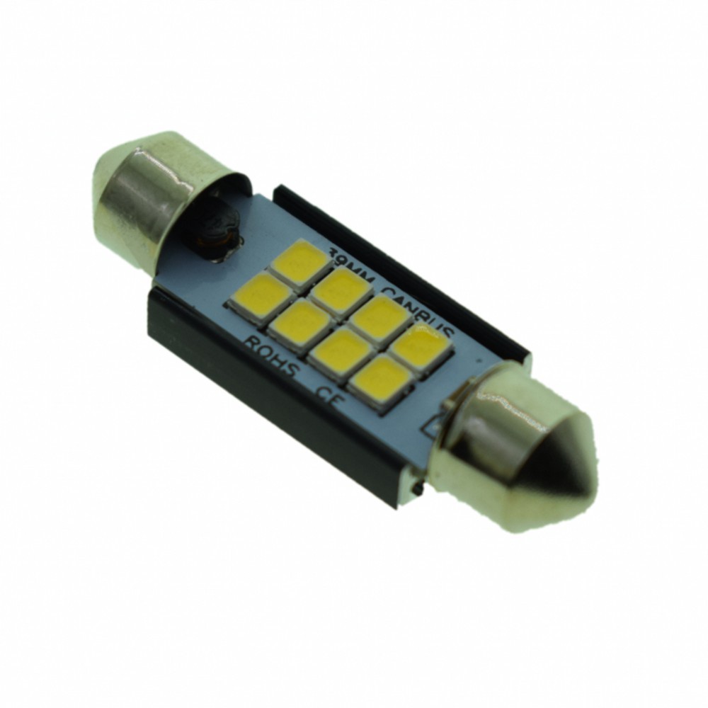 Decoding Wide Voltage LED 2835 4 6 8 Lights Festoon 29-41MM 12-24V