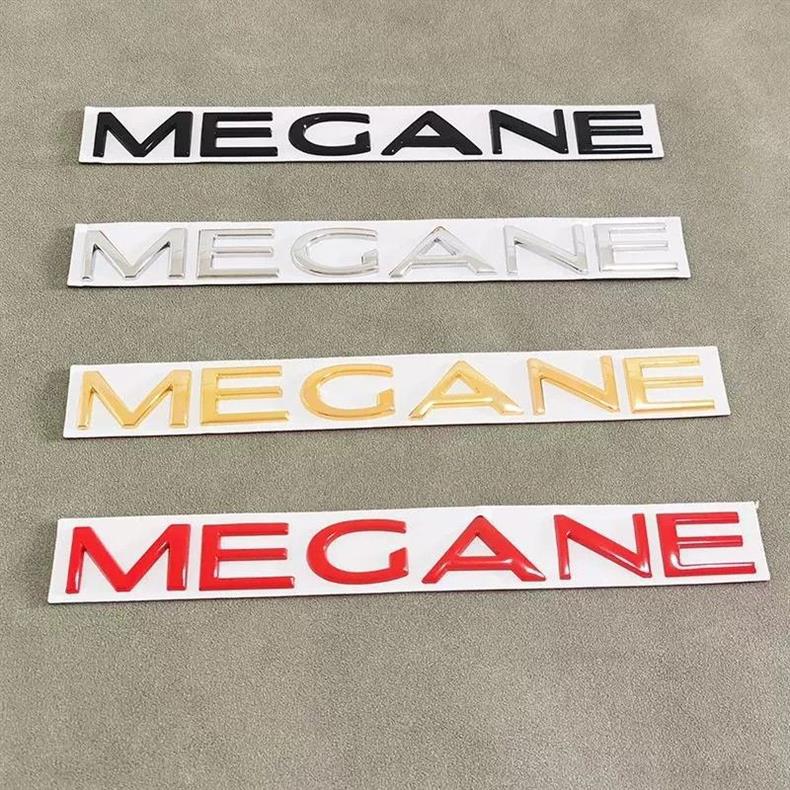 Suitable for Renault MEGANE, English modified trunk letter emblem, rear emblem sticker