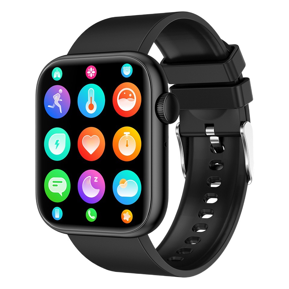 QX7 reloj inteligente nuevo Bluetooth llamada temperatura corporal Frecuencia Cardíaca oxígeno en la sangre monitoreo de oxígeno en la sangre asistente de voz deportes conteo de pasos