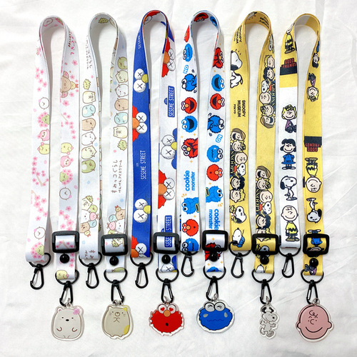Crossbody mobile phone lanyard Cartoon adjustable cross-body rope DIY bag pendant mobile phone case strap versatile with tag