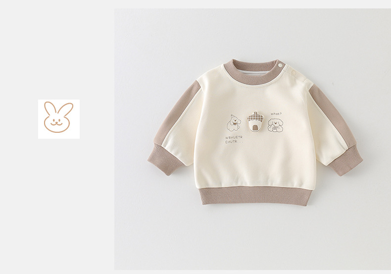 Ensemble sweatshirt deux pièces pour bébé garçon automne_voghion.com