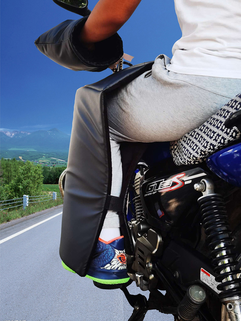 Extended Chest Protector, Leg Protector, Waist Protector, Motorcycle Windproof Quilt, Winter Warmth, Fleece-Lined and Thickeneding, Fully Surrounded to Prevent Cold