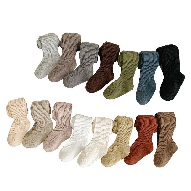 Осенние колготки, детские носки, леггинсы, пряжка хлопок combed cotton